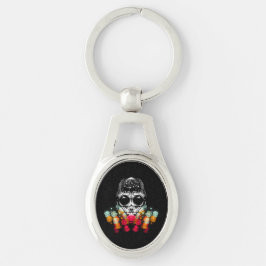 Porte-clés Belle araignée automnale avec Casquette Dewdrop