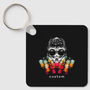 Porte-clés Belle araignée automnale avec Casquette Dewdrop