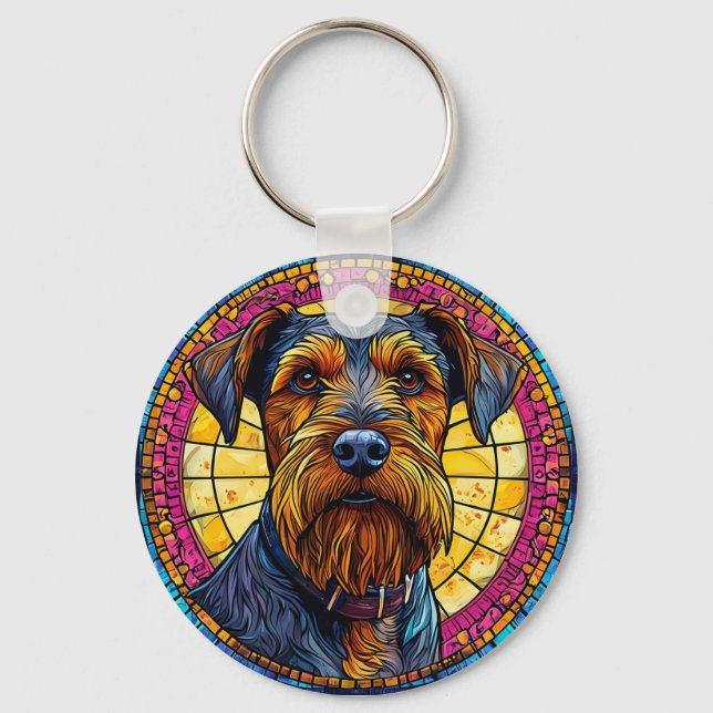 Porte-clés Belle caricature Chien (Recto)