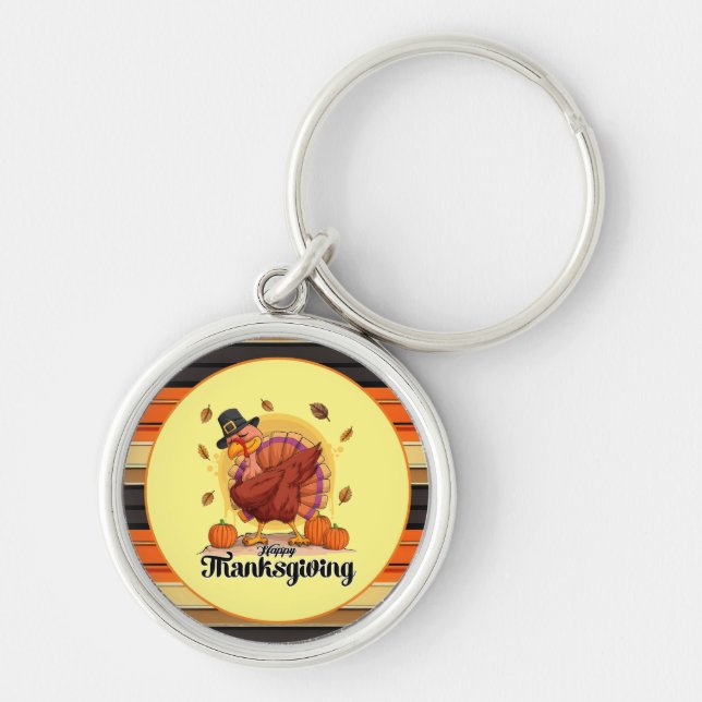 Porte-clés Belle Collection d'Automne Thanksgiving tendance (Devant)