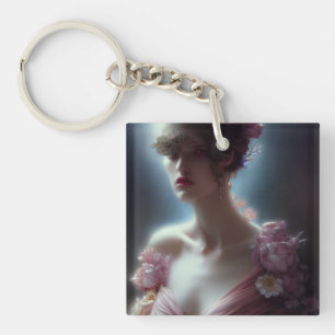 Porte-clés Belle femme AI Généré Art Porte - clé