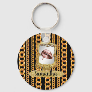 Porte-clés Belle Or Élégant Chic Personnalisé
