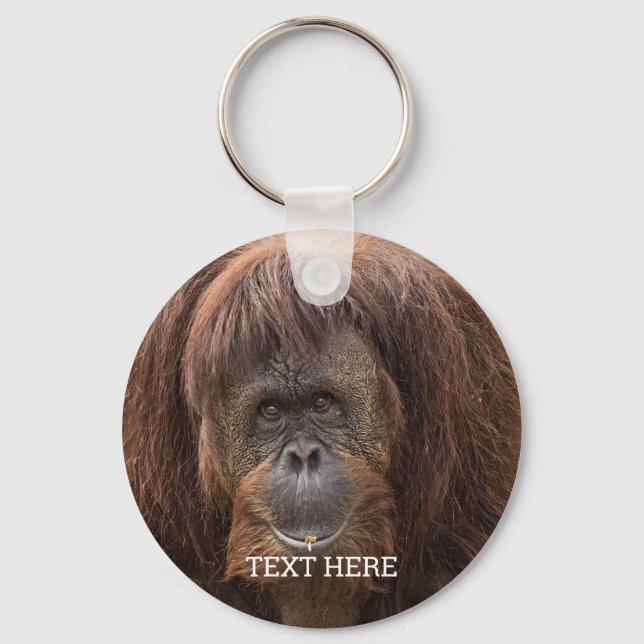 Porte-clés Belle photographie de Borneo Orangutan (Recto)