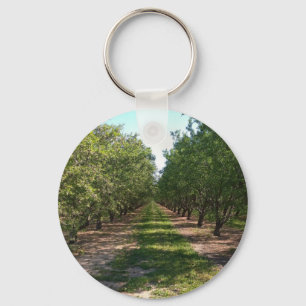 Porte-clés Belle Rangée de verger vert
