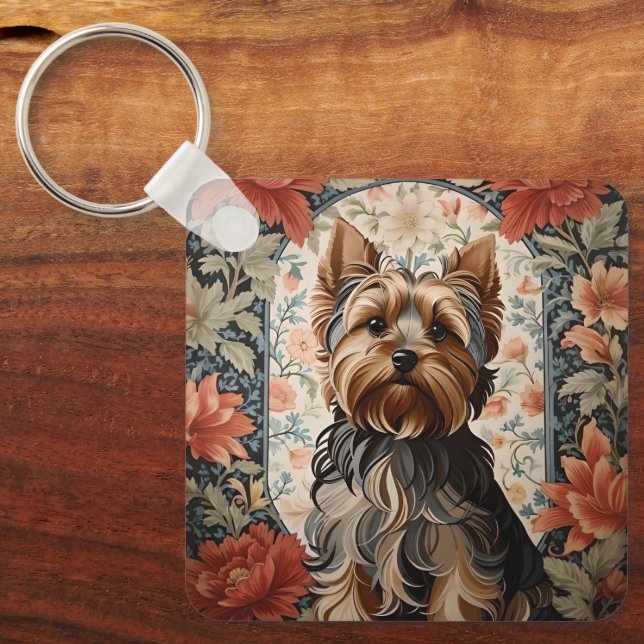 Porte-clés Belle Yorkie | Yorkshire Terrier Portrait (Recto)