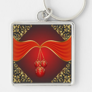 Porte-clés Belles boules de Noël aux coins décoratifs