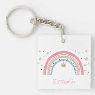 Porte-clés Belles étoiles arc-en-ciel