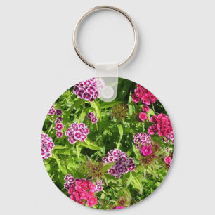 Porte-clés belles fleurs de couleur