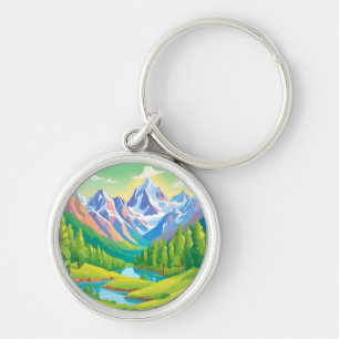 Porte-clés Belles montagnes