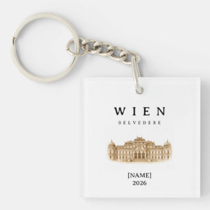Porte-clés Belvédère de Vienne personnalisé   Nom & Année