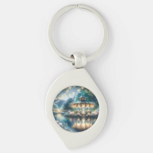 Porte-clés Belvédère du jardin enchanté Reflet du crépuscule