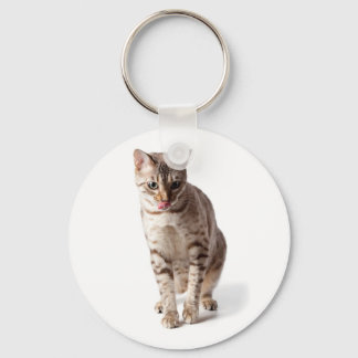 Porte-clés Bengal Kitten lèvres léchantes