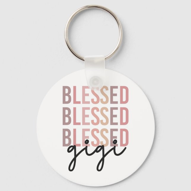 Porte-clés Béni Gigi | Cadeaux pour Gigi Grandma (Recto)