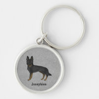 Berger Allemand Bi-Noir GSD Chien Avec Nom Personn