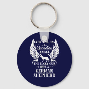 Porte-clés Berger allemand chien chien gardien ange