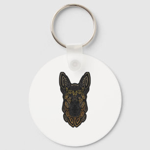 Porte-clés berger allemand design berger allemand cadeaux ber