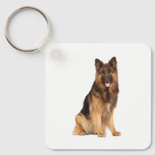 Porte-clés Berger allemand, emballage design droit, 