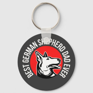 Porte-clés Berger allemand papa, Chien papa