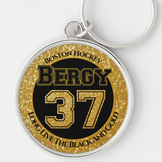 Porte-clés Bergy de hockey de Boston 37 (Devant)