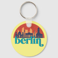 Berlin Allemagne City Skyline Retro Cityscape Art