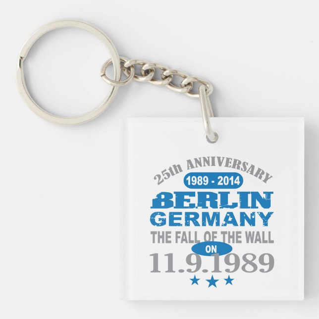 Porte-clés Berlin Mur Allemagne 25 Anniversaire (Devant)