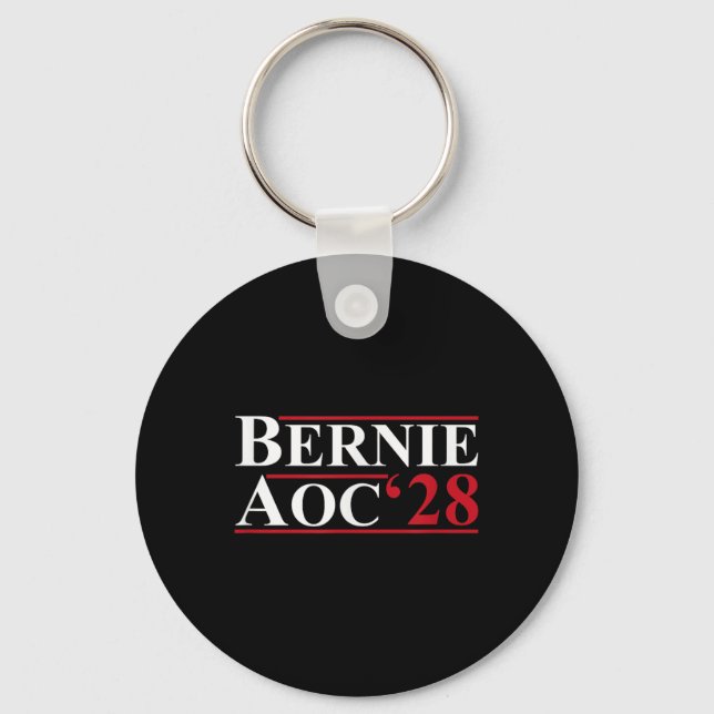 Porte-clés Bernie Aoc 2028 Bernie Sanders Alexandria Cortez P (Recto)