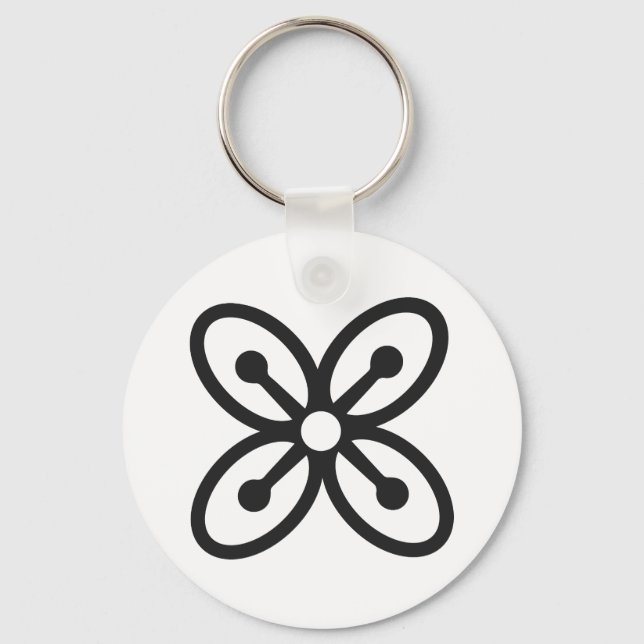 Porte-clés BESE SAKA | Symbole d'abondance, de puissance, d'a (Recto)