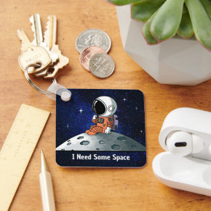 Porte-clés Besoin d'espace, Astronaute, Spationaute, Sur mesu