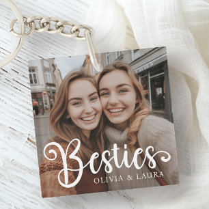 Porte-clés Besoins meilleurs amis personnalisation noms photo