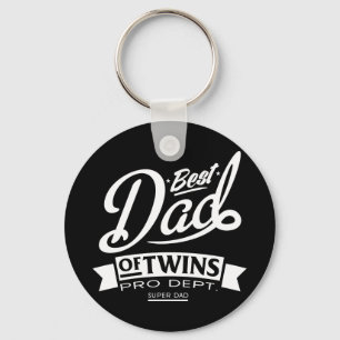 Porte-clés Best Dad Of Twins Pro Dept. Super Dad