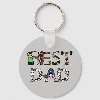 Porte-clés Best Dad Sports Fun