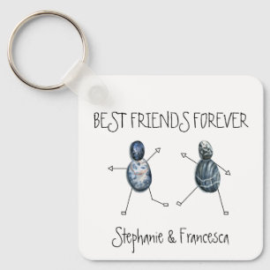 Porte-clés Best Friends Forever Ajouter son propre texte Pebb