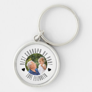 Porte-clés BEST GRANDPA PAR PAR Photo fête des pères personna