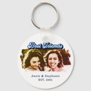 Porte-clés Bestie de style rétro amusant