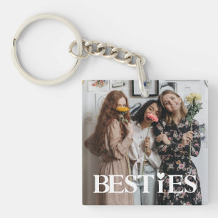 Porte-clés Besties Ajoutez votre photo de Best Friends