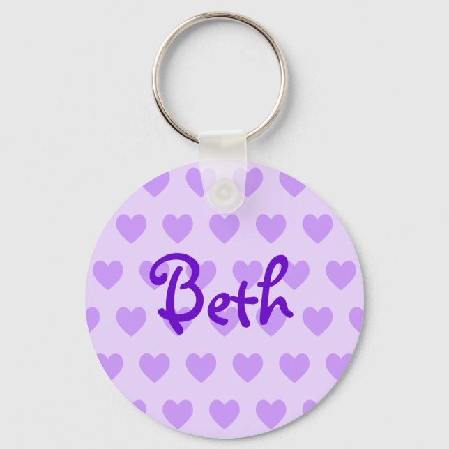 Porte-clés Beth en violet (Recto)