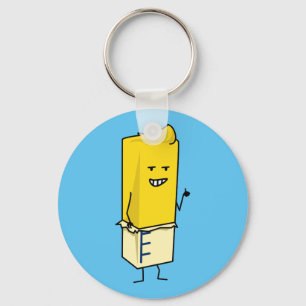 Porte-clés Beurre Beurre Stick de Beurre Joyeux pouces vers l