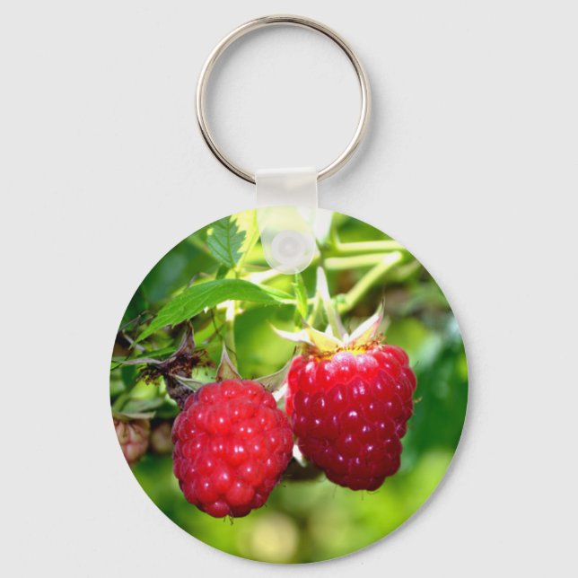 Porte-clés Beurre mûre photo Framboises framboises (Recto)