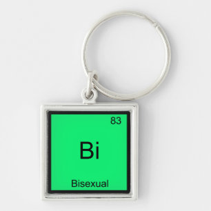 Porte-clés Bi - Symbole d'élément de chimie bisexuel drôle