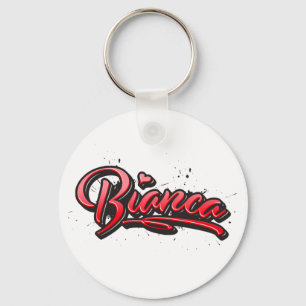 Porte-clés Bianca red Heart Graffiti