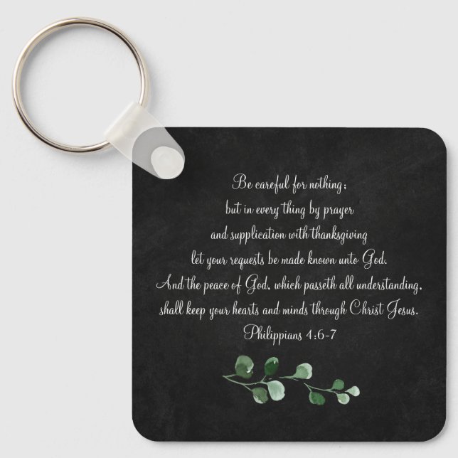 Porte-clés Bible Verse Custom Christian Cadeau Porte - clé (Recto)