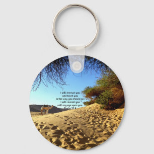 Porte-clés Bible Verses Inspirational Quote Psalm 32:8