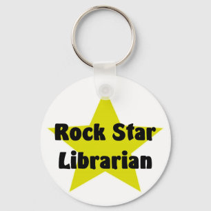 Porte-clés Bibliothécaire de vedette du rock