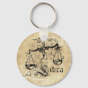 Porte-clés Bibliothèque vintage de zodiac