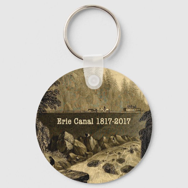 Porte-clés Bicentenaire du canal Erie historique (Recto)