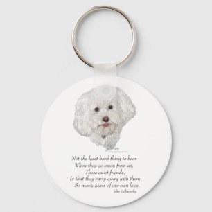 Porte-clés Bichon Frise Rainbow Bridge
