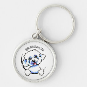 Porte-clés Bichon Frise son tout environ je