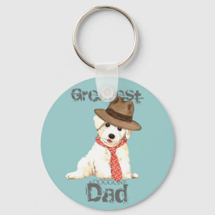 Porte-clés Bichon Papa