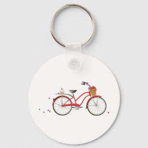 Porte-clés Bicyclette cerise à la cerise