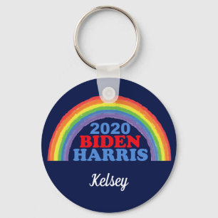 Porte-clés Biden Harris 2020 Rainbow Custom